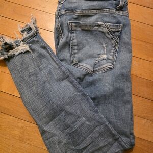 Distressed Buckle Black Fit No.75 Jeans